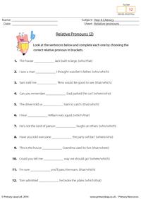 Relative pronouns (2)