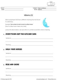 Defining Idioms (3)