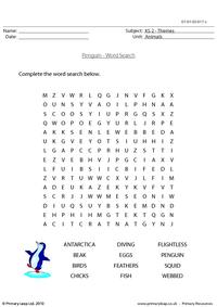 Penguin word search