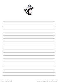 Writing paper - skunk