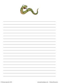 Rattlesnake writing paper 1
