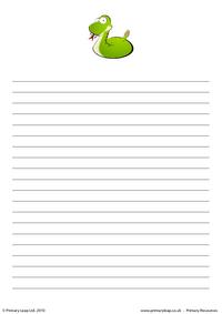 Rattlesnake writing paper 2