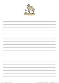Bactrian camel writing paper 2