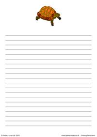 Turtle writing paper 1