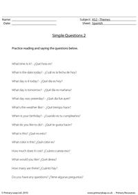 Spanish questions 2