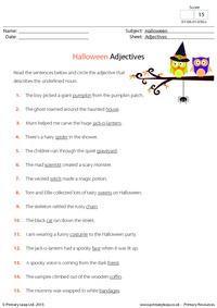 Halloween Adjectives
