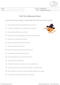Find the Halloween Noun
