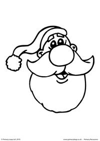 Colouring picture - Santa Claus 1