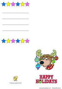 Christmas card -  Happy holidays