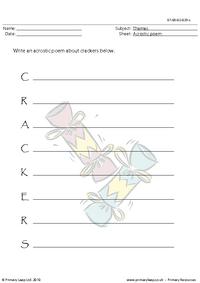 Acrostic poem - Crackers