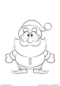 Colouring picture - Santa Claus 3