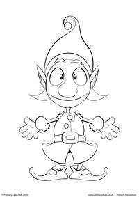 Colouring picture - Elf 2