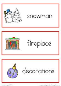 Christmas flashcard - set 2