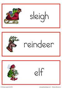 Christmas flashcard - set 3