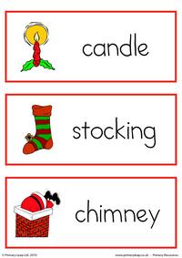 Christmas flashcard - set 5 
