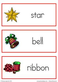 Christmas flashcard - set 6 