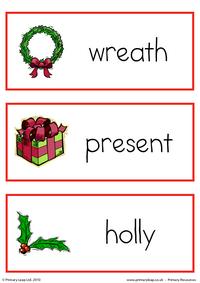 Christmas flashcard - set 7