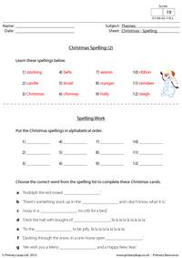 Christmas - Spelling (2)