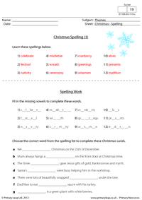 Christmas - Spelling (3)