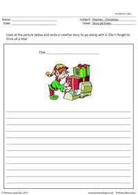 Christmas story picture - Santa's little helper