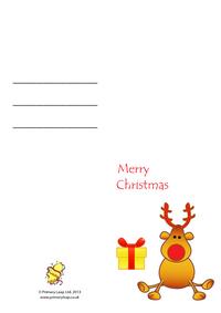 Christmas greetings card - Reindeer