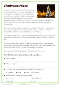 Reading comprehension - Christmas in Poland