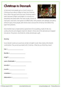 Reading comprehension - Christmas in Denmark