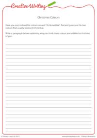 Creative Writing - Christmas Colours