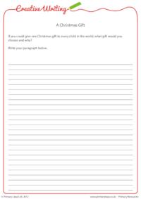 Creative Writing - A Christmas Gift 