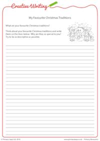 Creative Writing - My Favourite Christmas Traditions