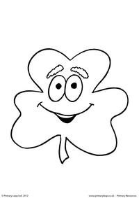 Colouring page - Shamrock 1