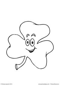 Colouring page - Shamrock 2