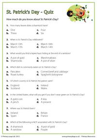 St. Patrick's Day Quiz