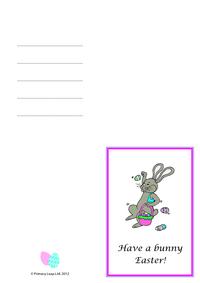 Greeting card - Easter bunny