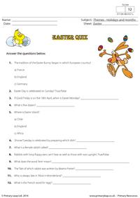 Easter - Quiz