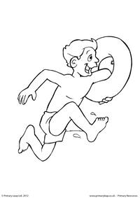 Making a splash - Colouring page