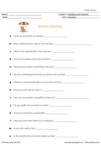 Summer questions
