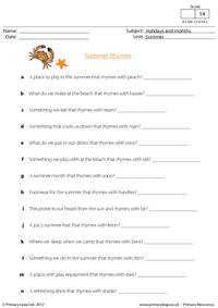 Summer rhymes