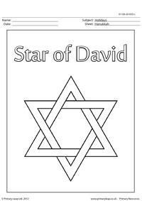 Colouring page - Hanukkah (4)