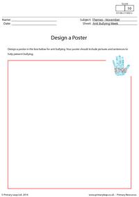 Anti Bullying Week - Design a Poster