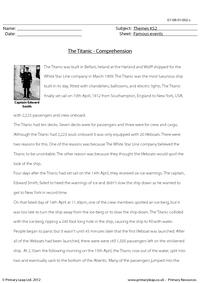 The Titanic - Comprehension