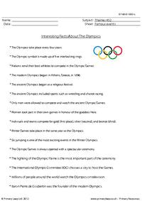 The Olympic Games - Fact sheet