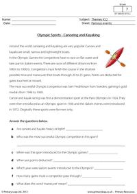 Olympic Sports - Canoeing and kayaking