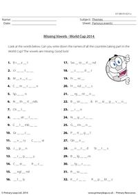 Missing Vowels - World Cup 2014