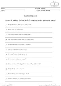Royal Family Quiz
