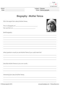 Biography - Mother Teresa