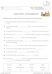 Cloze Activity - Johnny Appleseed