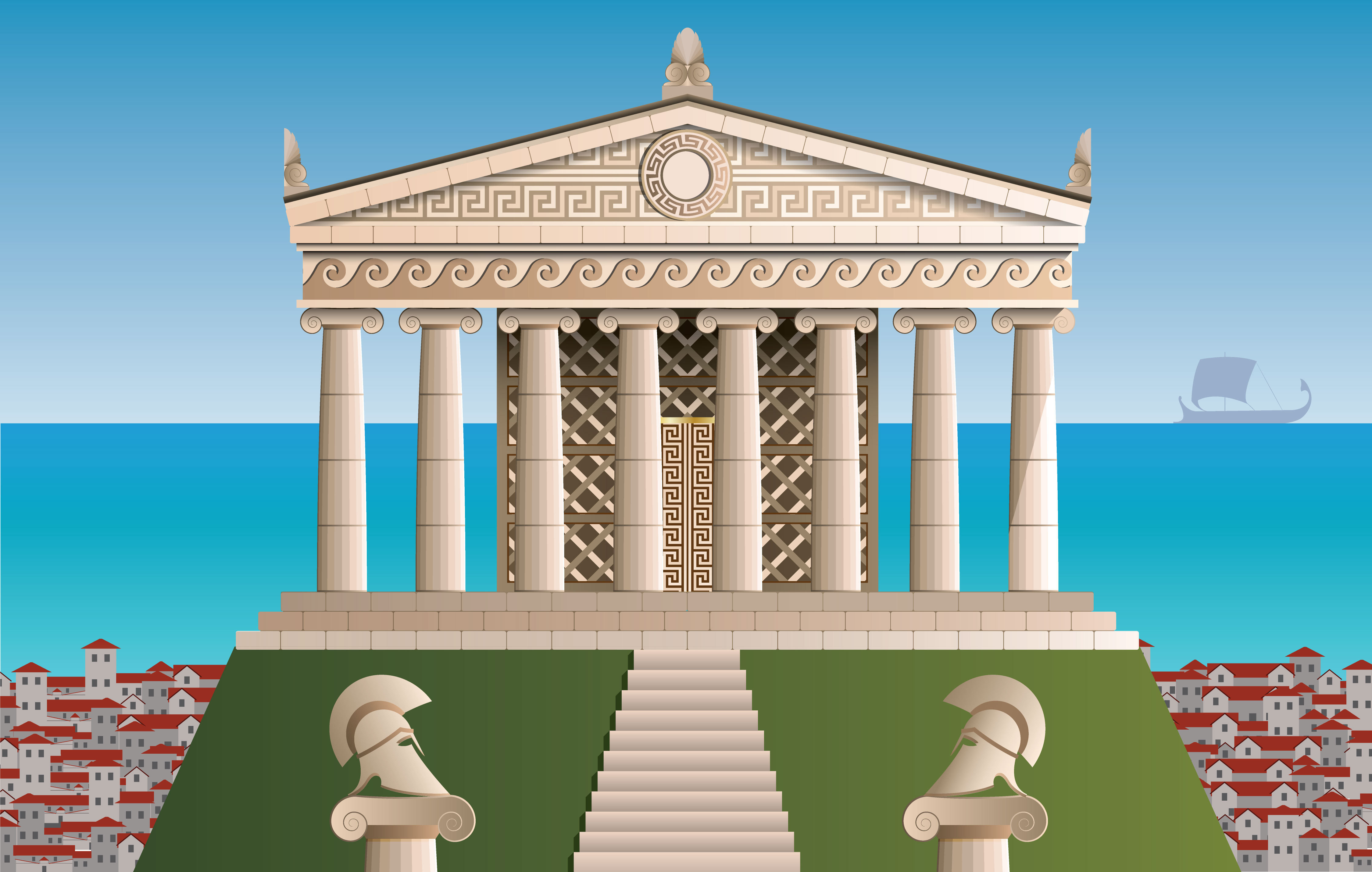 History: Ancient Greek Architecture: Level 1 activity for kids